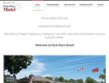 Tablet Screenshot of parkplacemotel.com